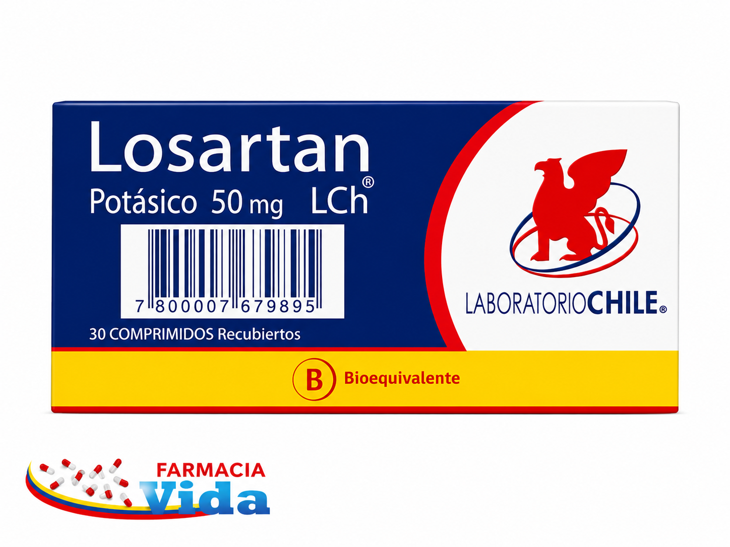 LOSARTAN POTASICO 50 MG X 30 COMP