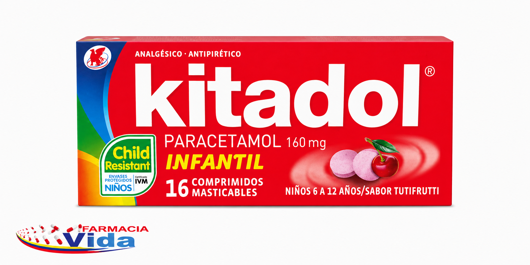 KITADOL 160 MG X 16 COMP MAST