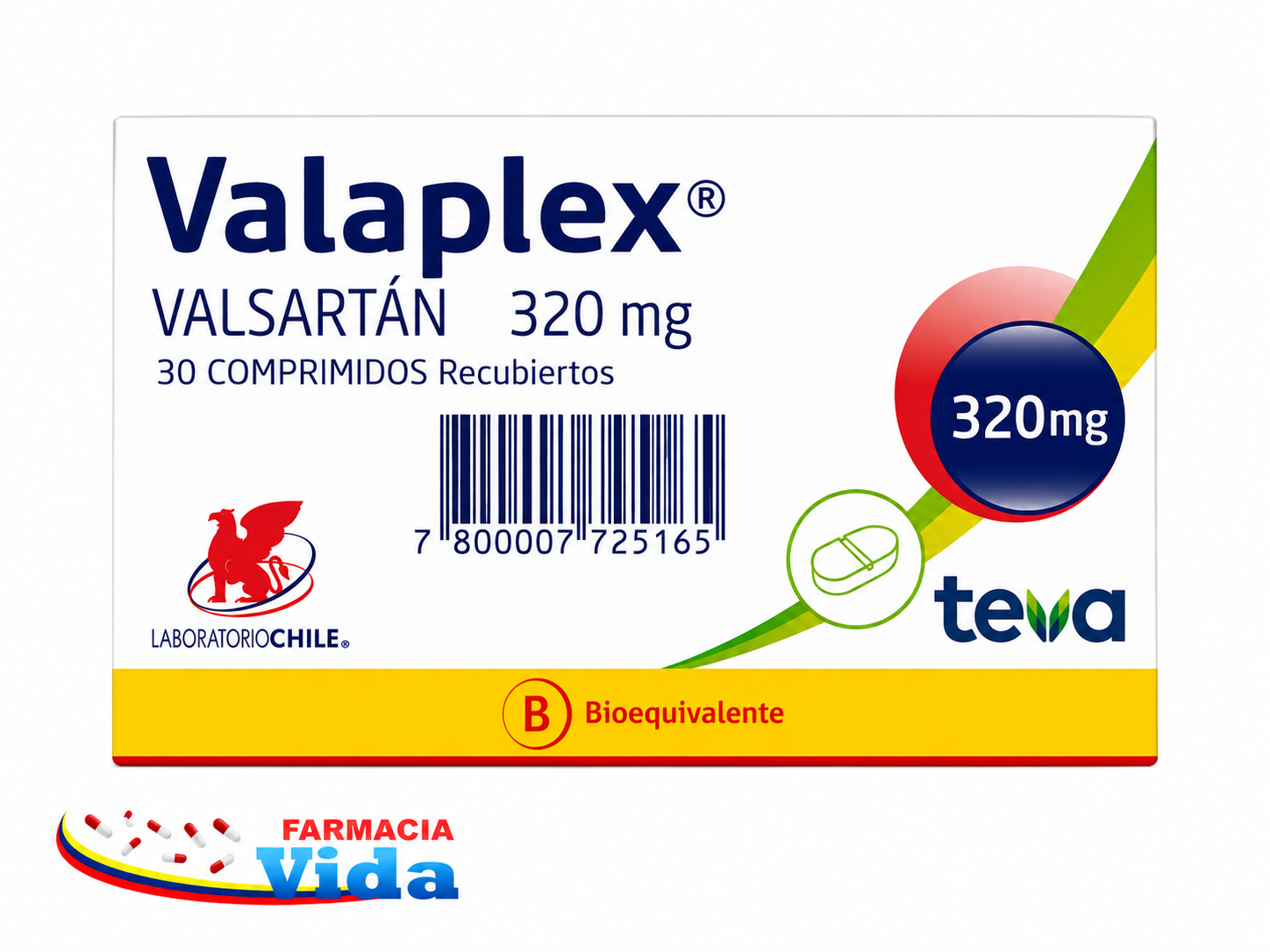VALAPLEX  320 MG X 30 COMP 