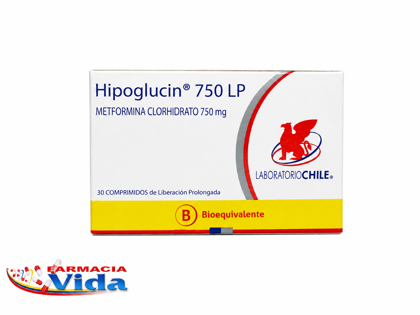 HIPOGLUCIN 750 LP X 30 METFORMINA.