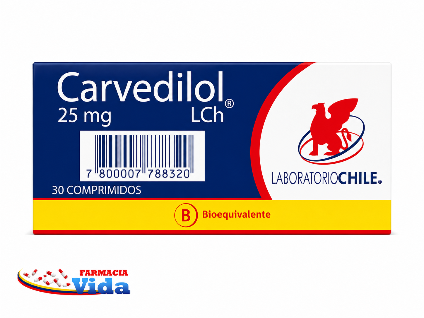 CARVEDILOL 25 MG X 30 COMP