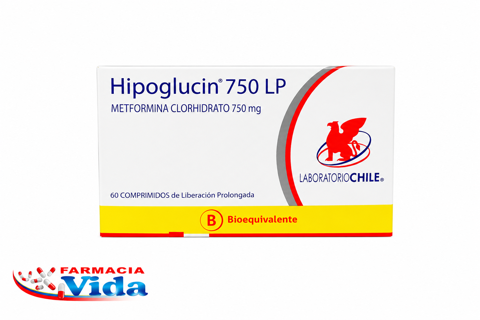 HIPOGLUCIN 750 LP X 60 COMP