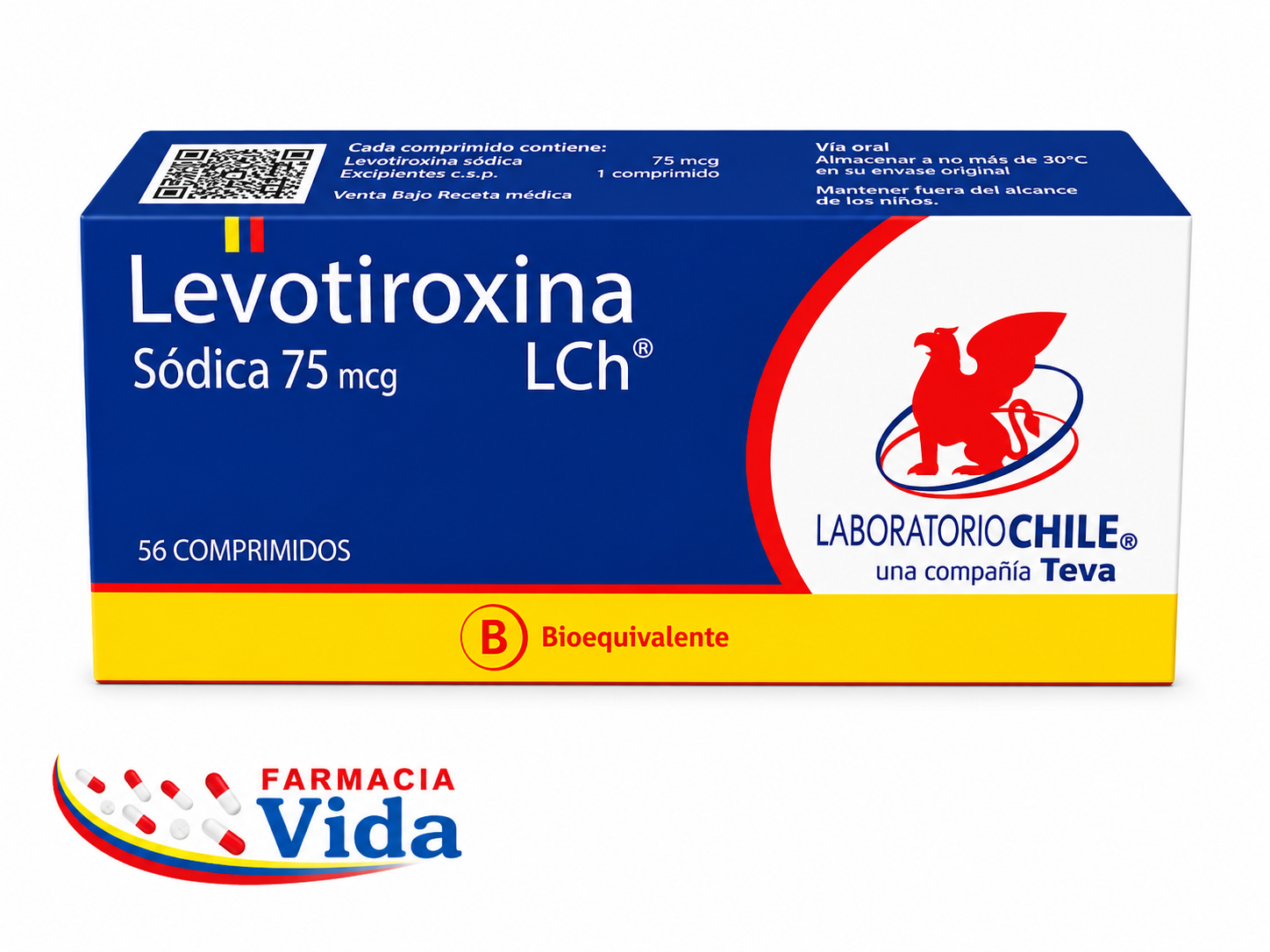 LEVOTIROXINA 75 MG X 56 COMP
