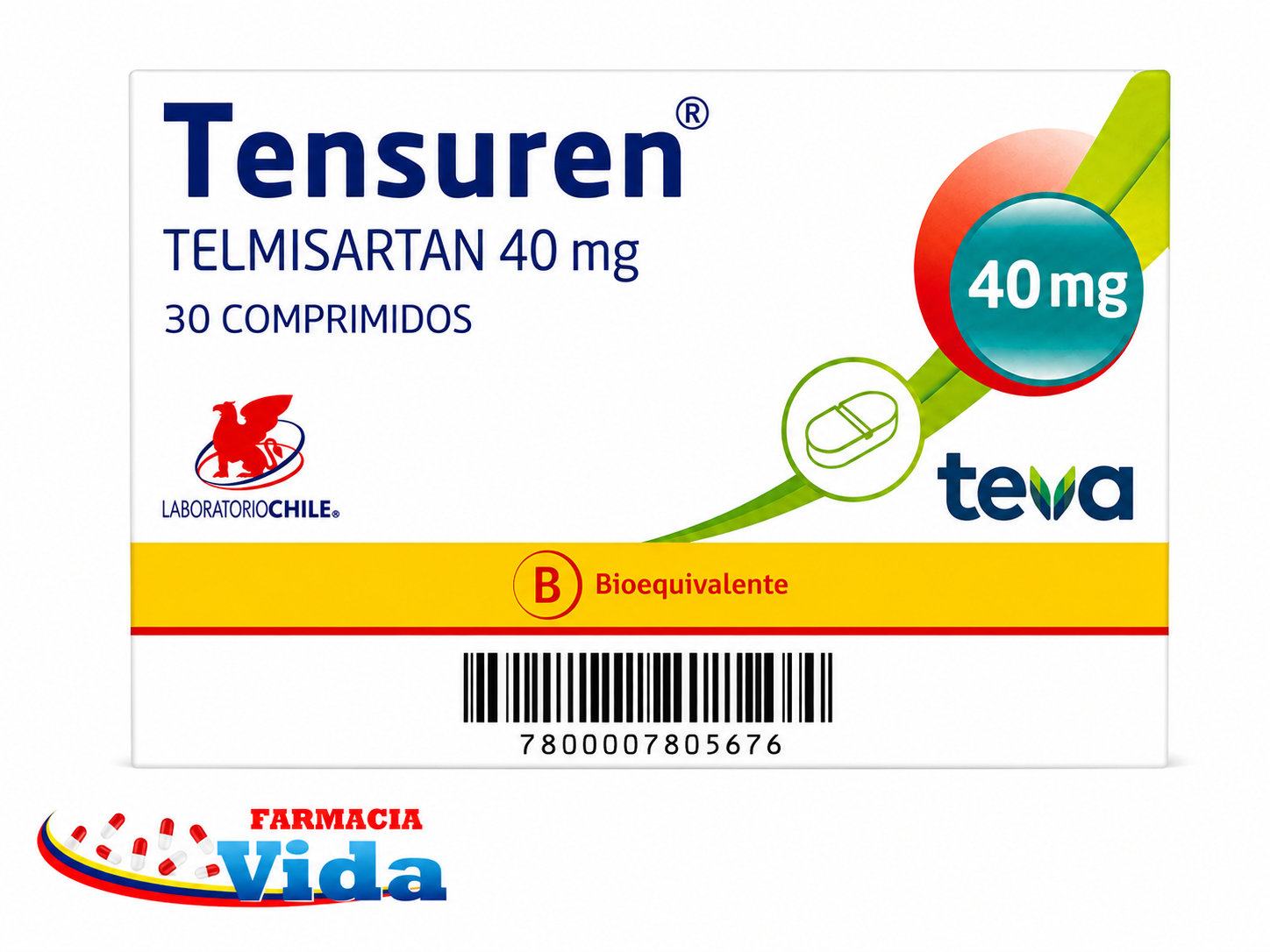TENSUREN 40 MG X 30 COMP
