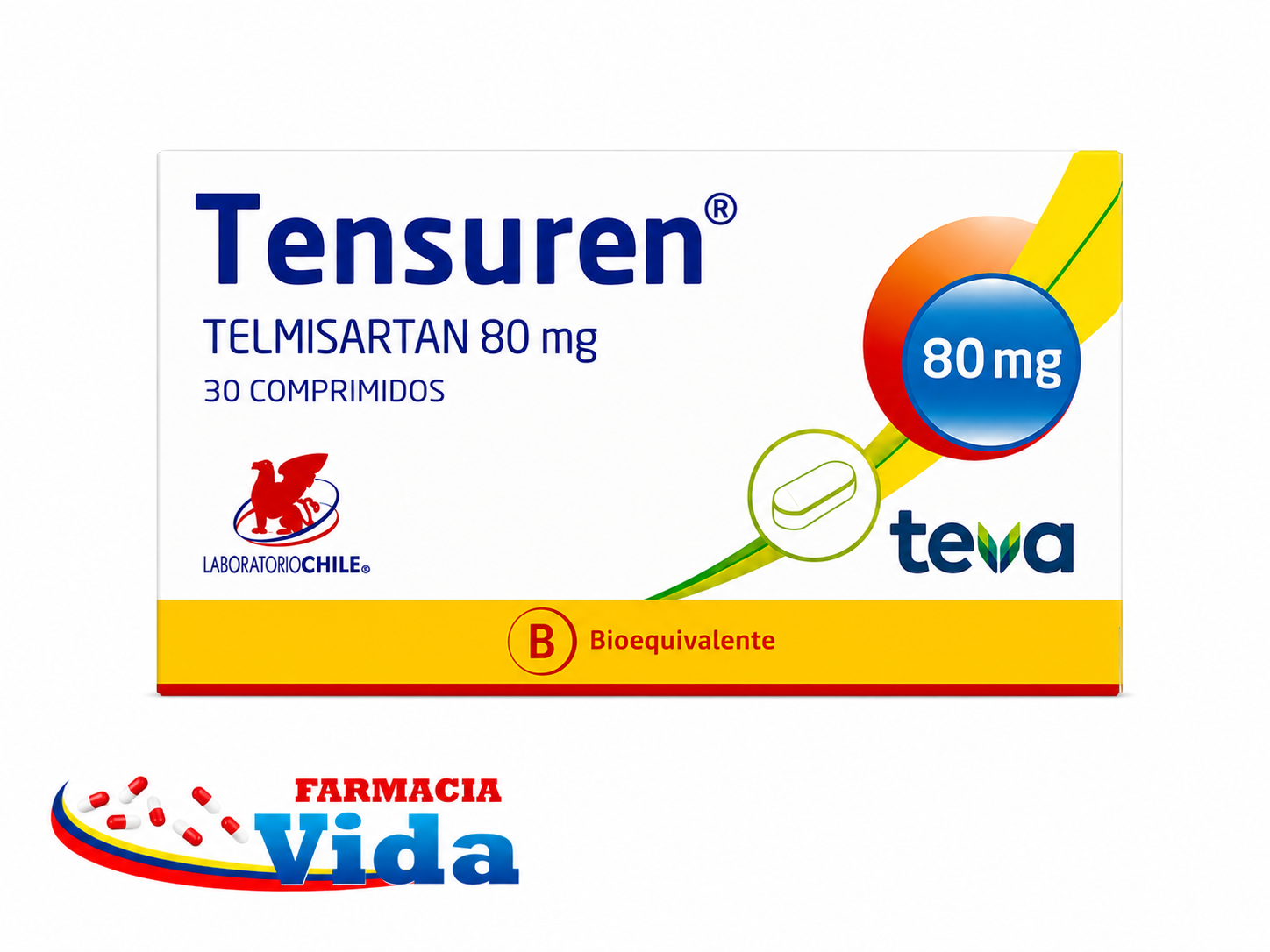 TENSUREN 80MG TELMISARTAN 30 COMP