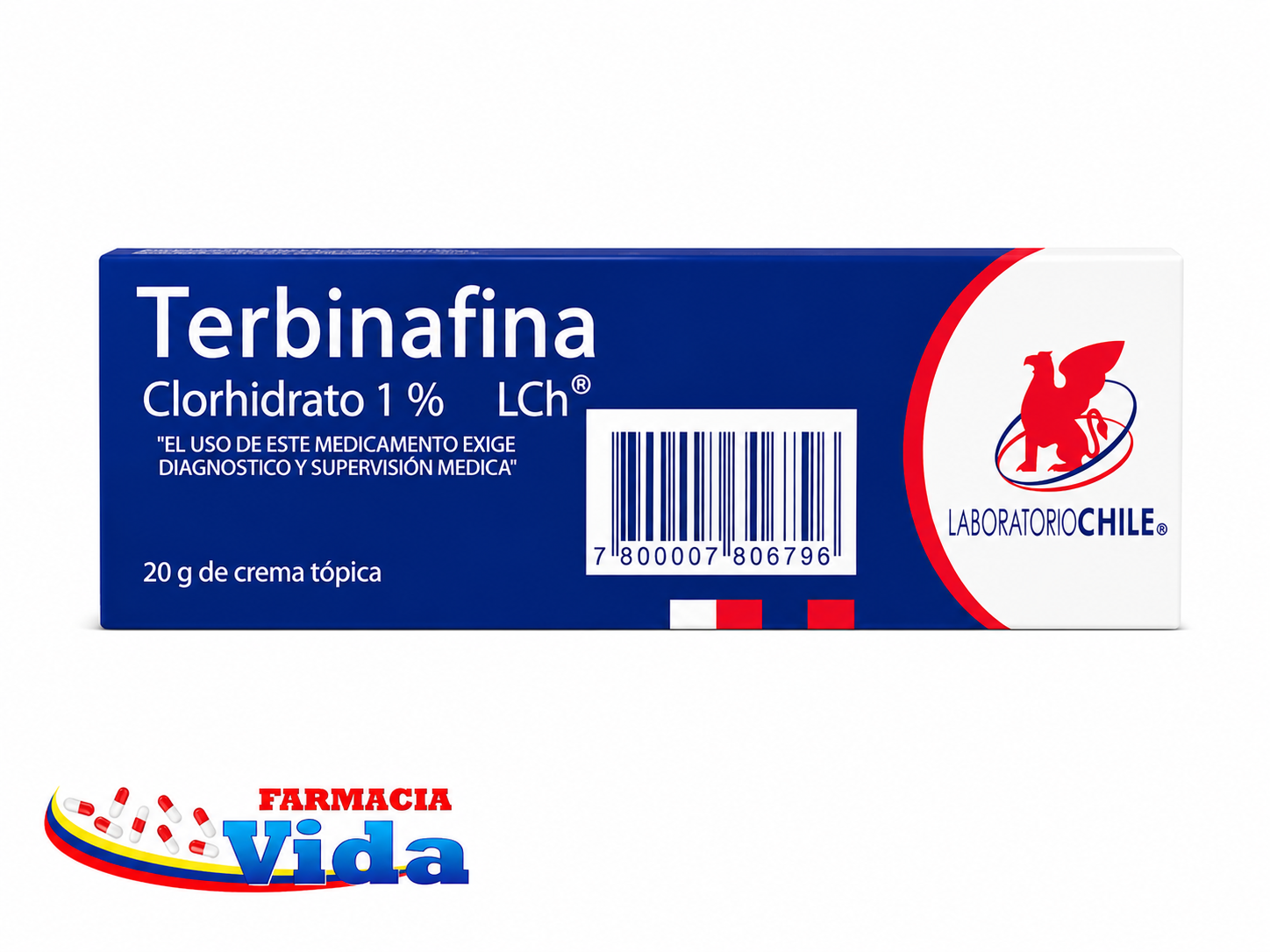 TERBINAFINA CLORHIDRATO 1% CREMA TÓPICA 20