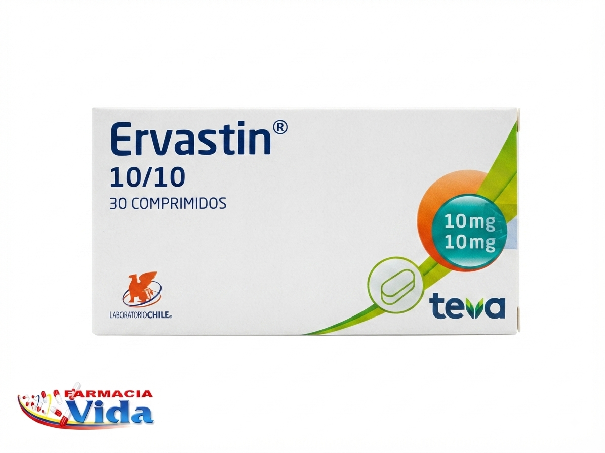 ERVASTIN 10/10 X 30 COMP.EZETIMIBE, ROSUVASTATINA