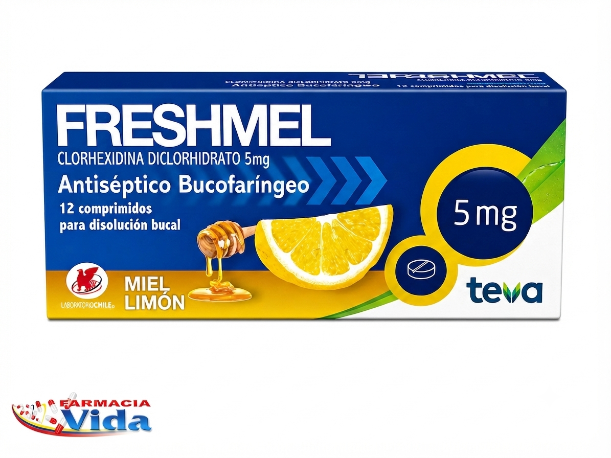 FRESHMEL 5MG MIEL LIMON X 12 COM DIS