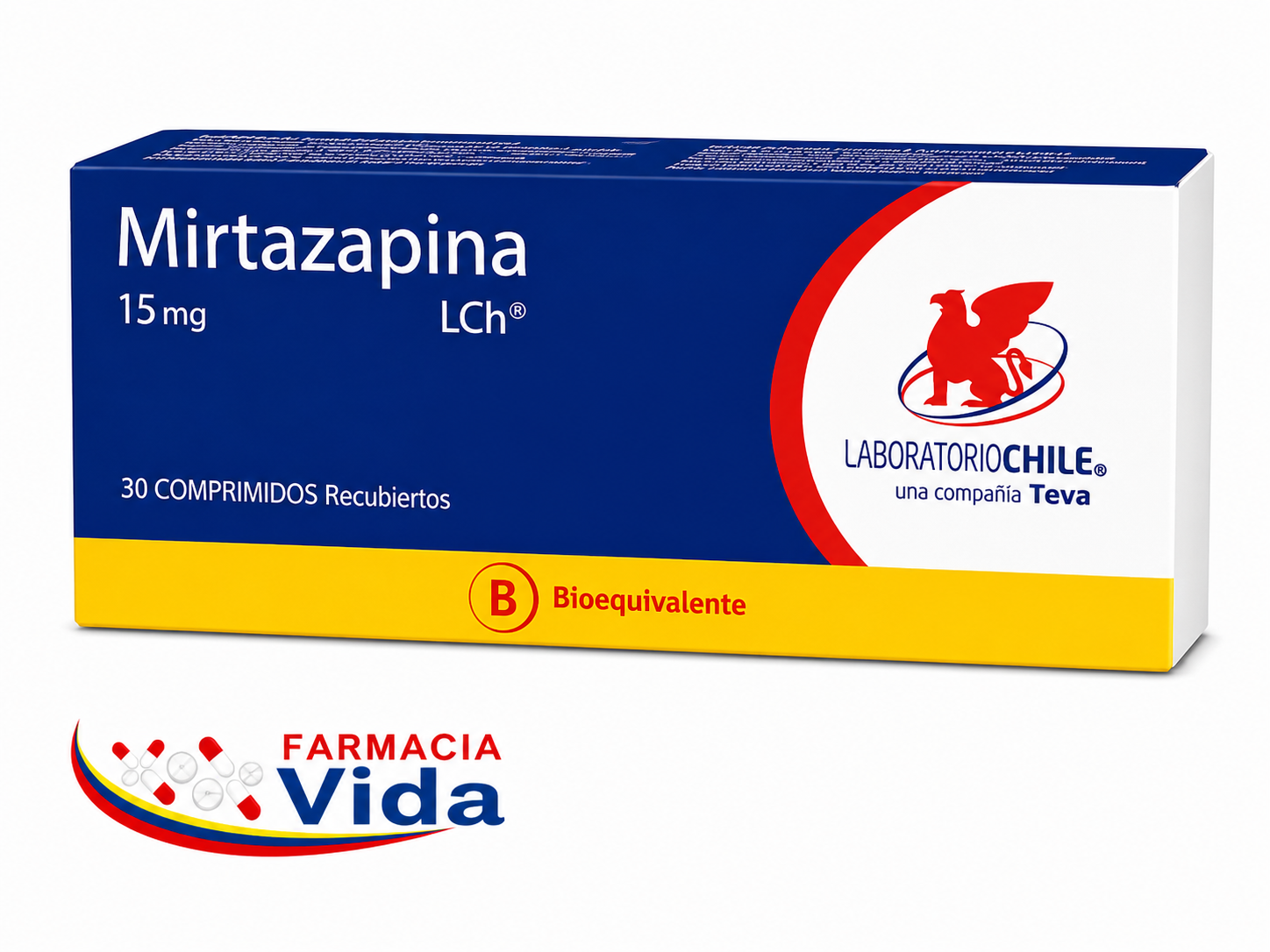 MIRTAZAPINA 15 MG LCH X 30 COMP REC