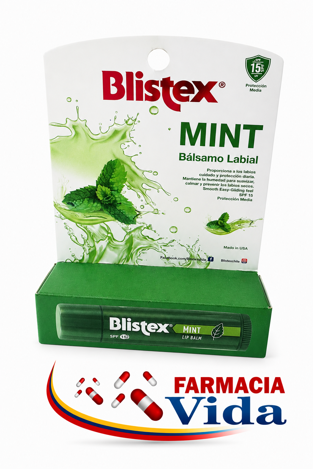 BLISTEX BÁLS LABIAL F-15  MENTA