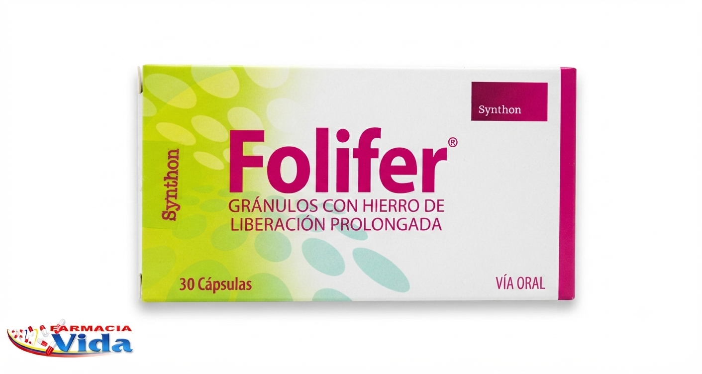 FOLIFER CAPS X 30    ASCÓRBICO ÁCIDO + CIANOCOBAL 