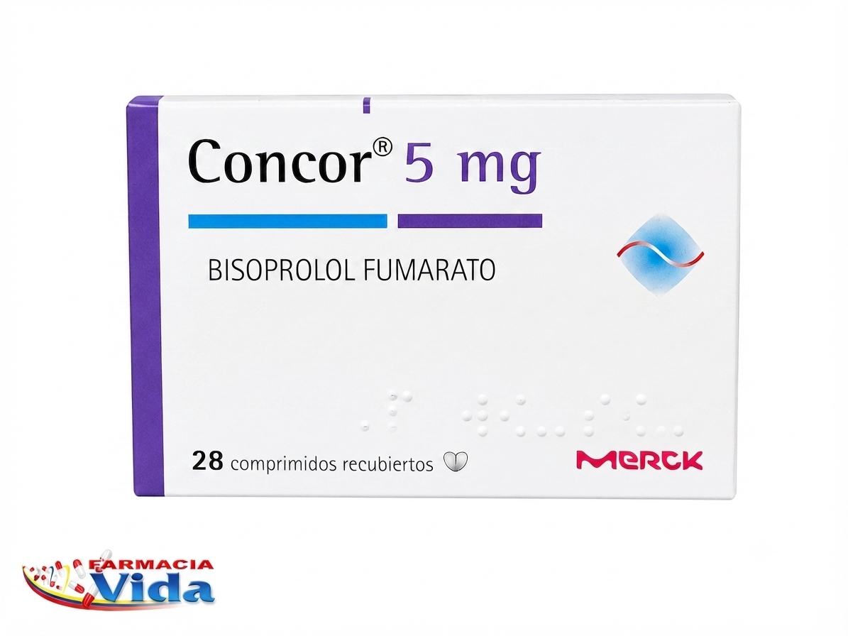 CONCOR 5.0 MG X 28 COMP BISOPROLOL.
