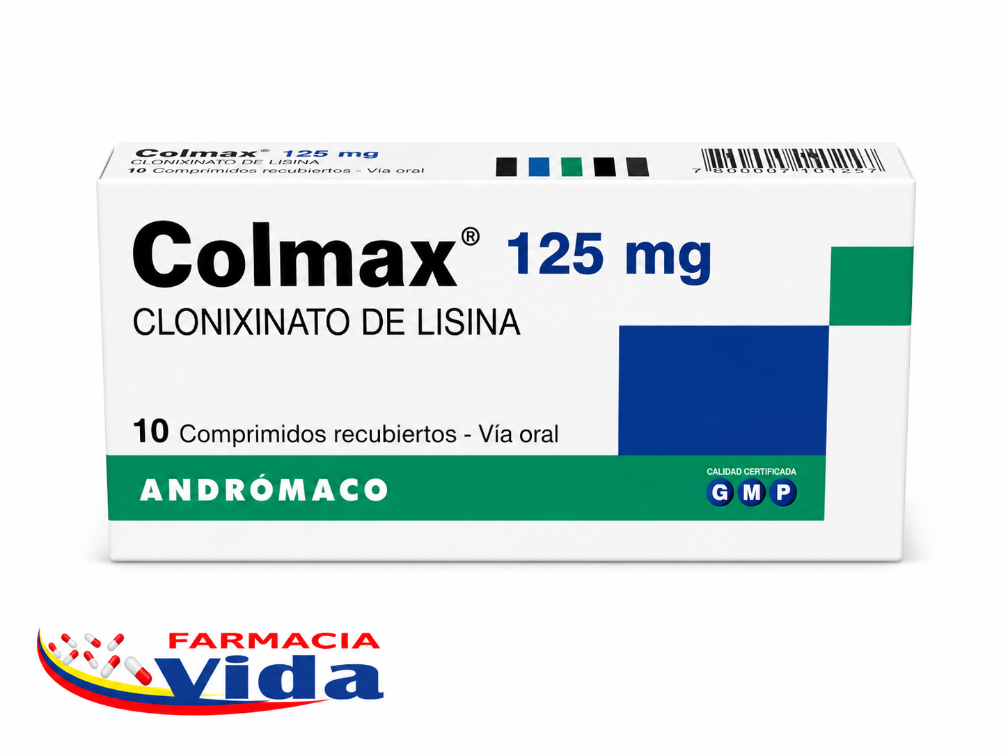 COLMAX 125MG 10 COMP/CLONIXINATO DE LISINA