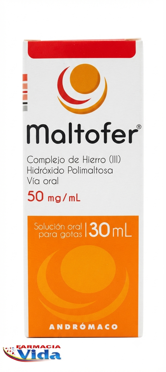 MALTOFER GTAS 50 MG/ML HIERRO POLIMALTOSATO.