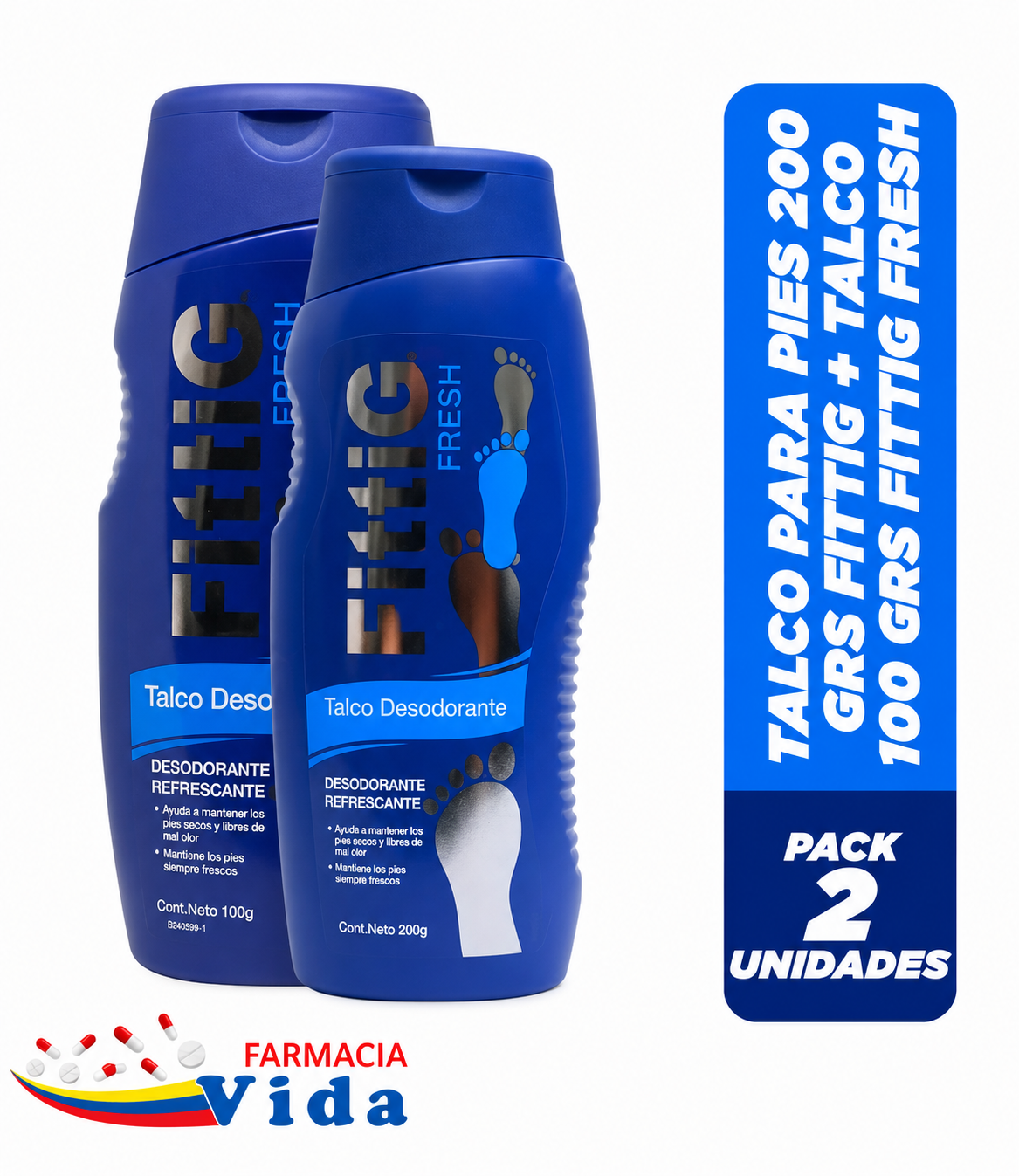  PACK FITTIG TALCO X 200 GR FRESH