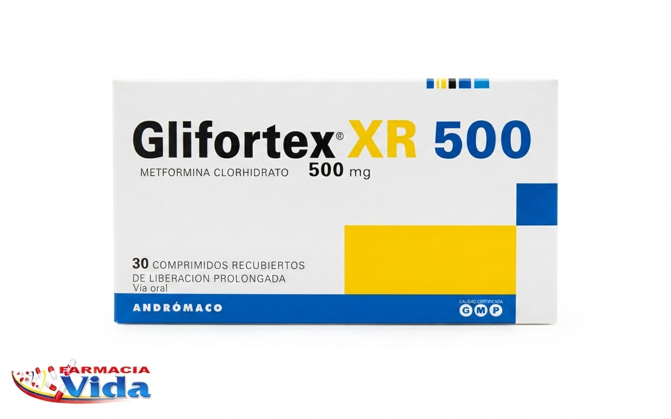 GLIFORTEX XR 500 MG X 30 COMP REC LP