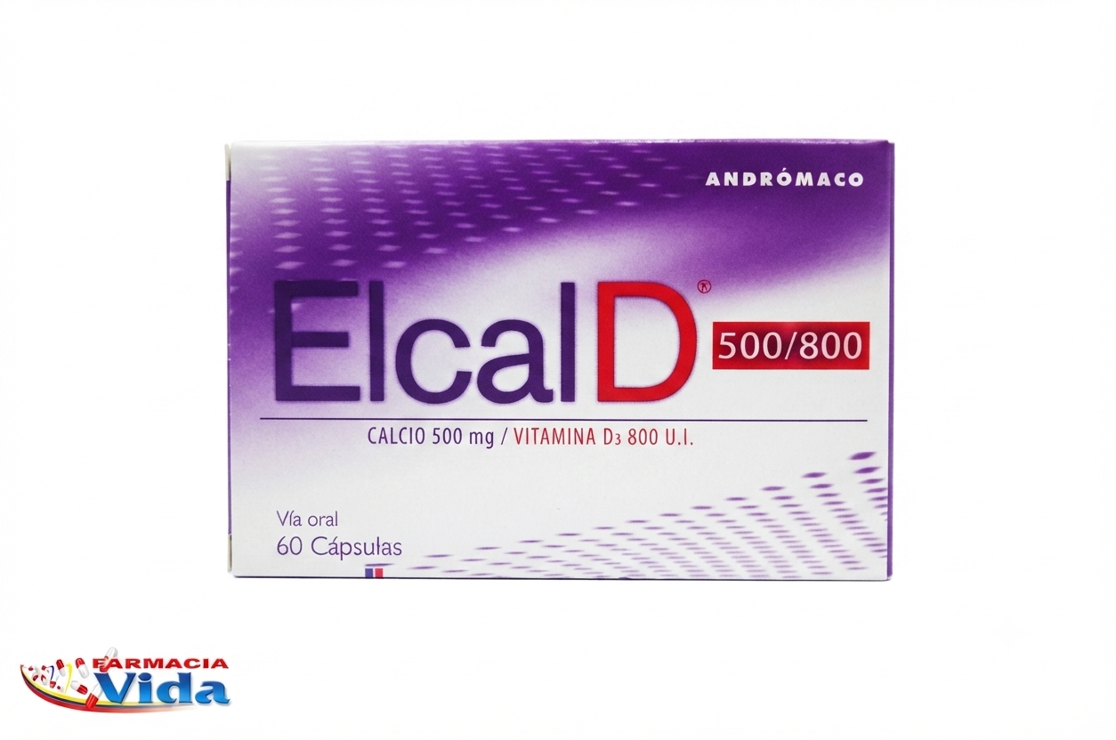 ELCAL D CAP 500/800 X 60 CALCIO CARBONATO + VITAMI