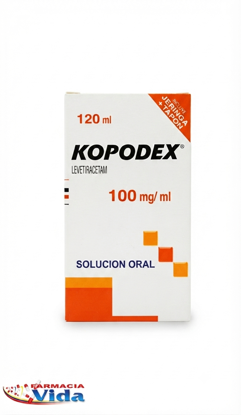 KOPODEX .LEVETIRACETAM SOL ORAL 100 MG X 120 ML