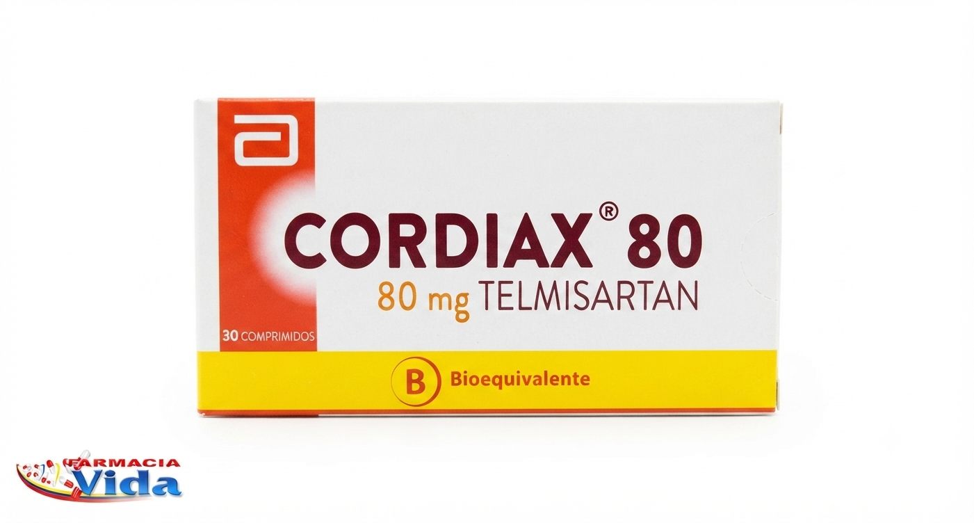 CORDIAX  80 MG X 30 COMP TELMISARTÁN.