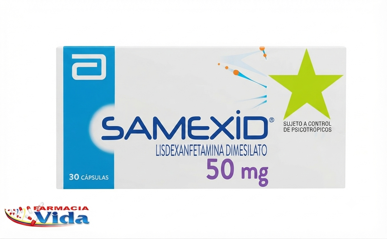 SAMEXID 50MG CAP X 30.LISDEXANFETAMINA