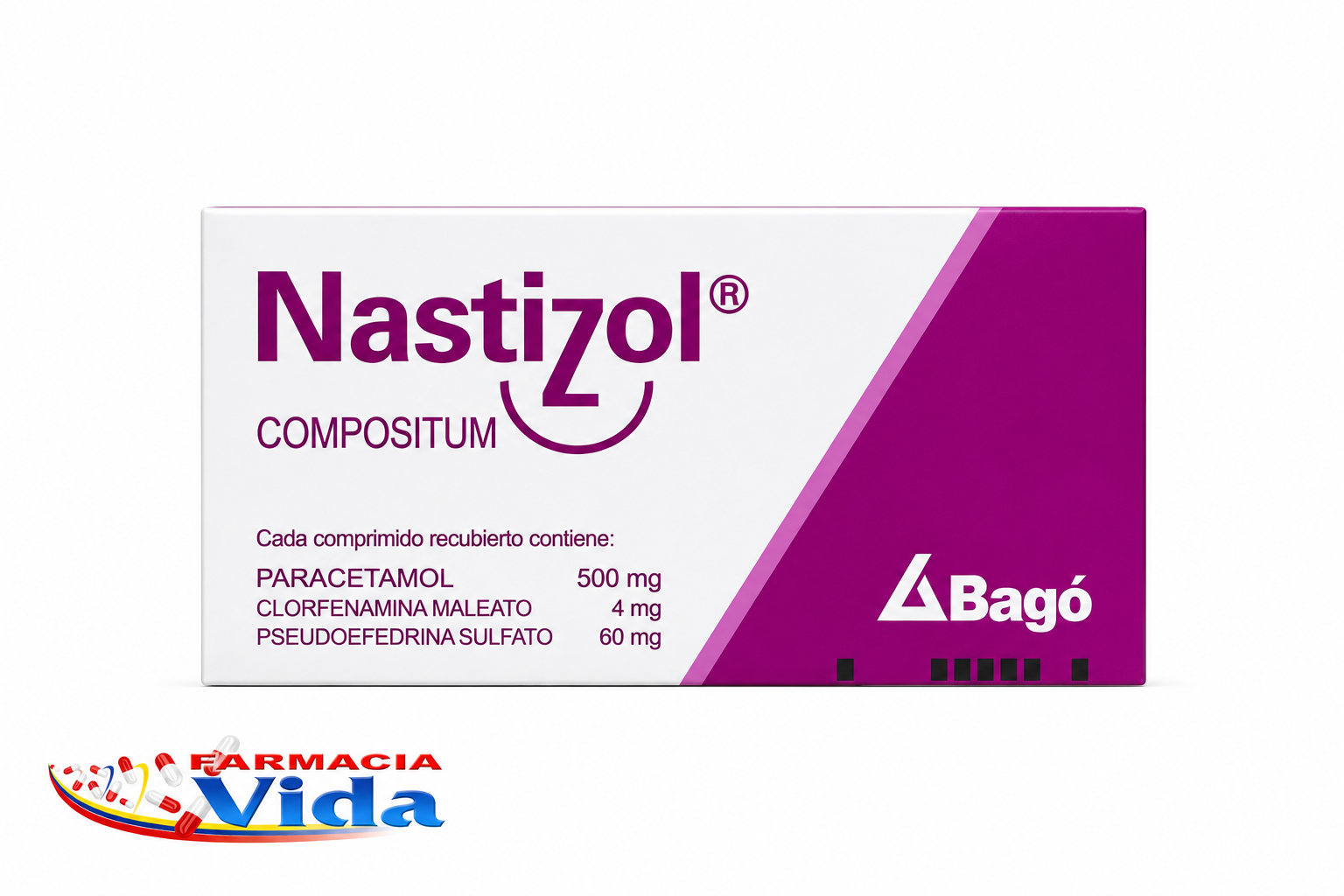 NASTIZOL  COMPUESTO  X 6 .SEUDOEFEDRINA + CLORFENI