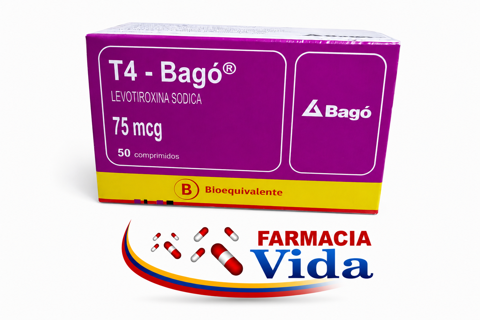 T4-BAGO 75MCG 50 COMP