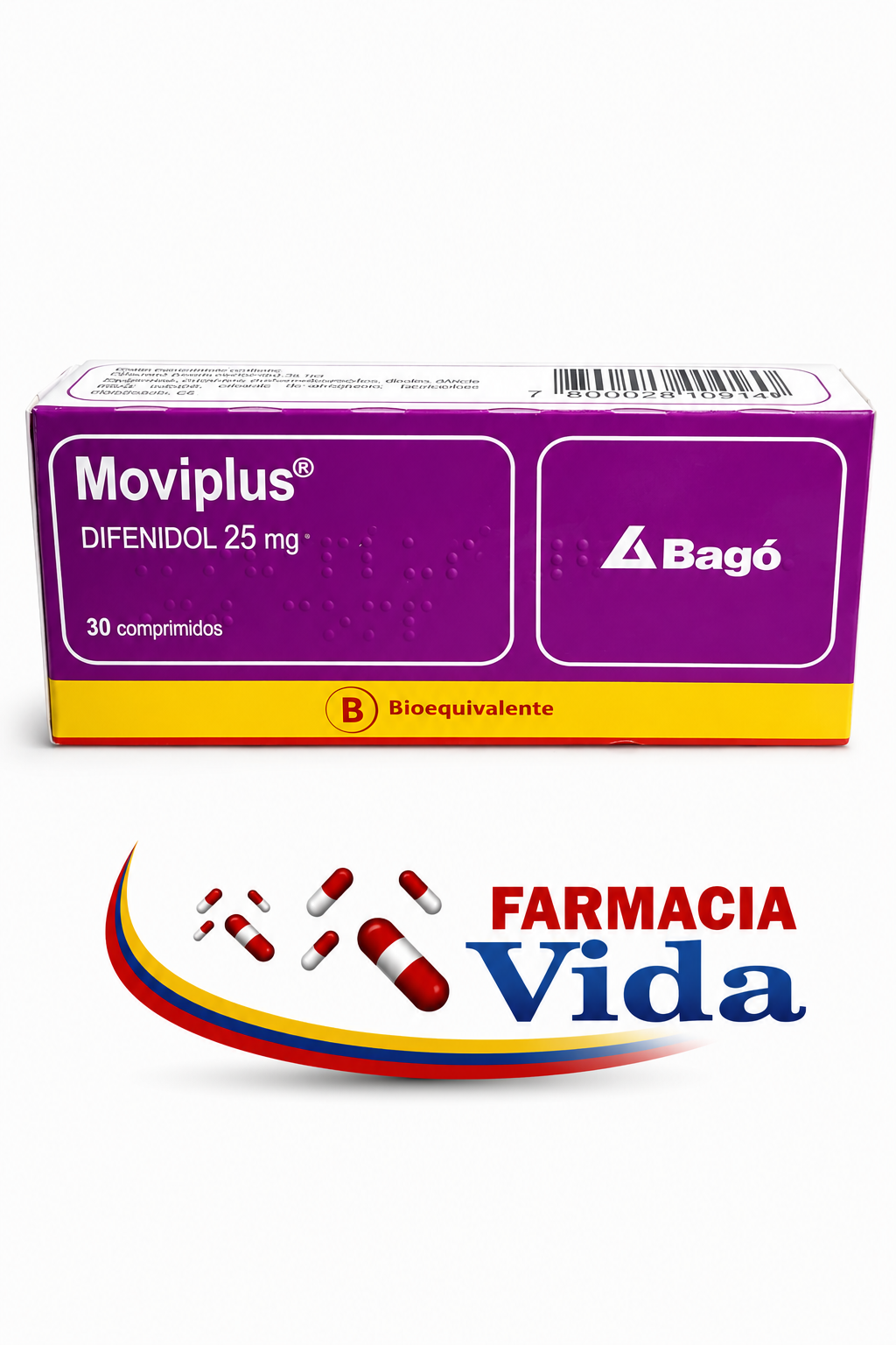 MOVIPLUS  25MG   30 COMP.DIFENIDOL