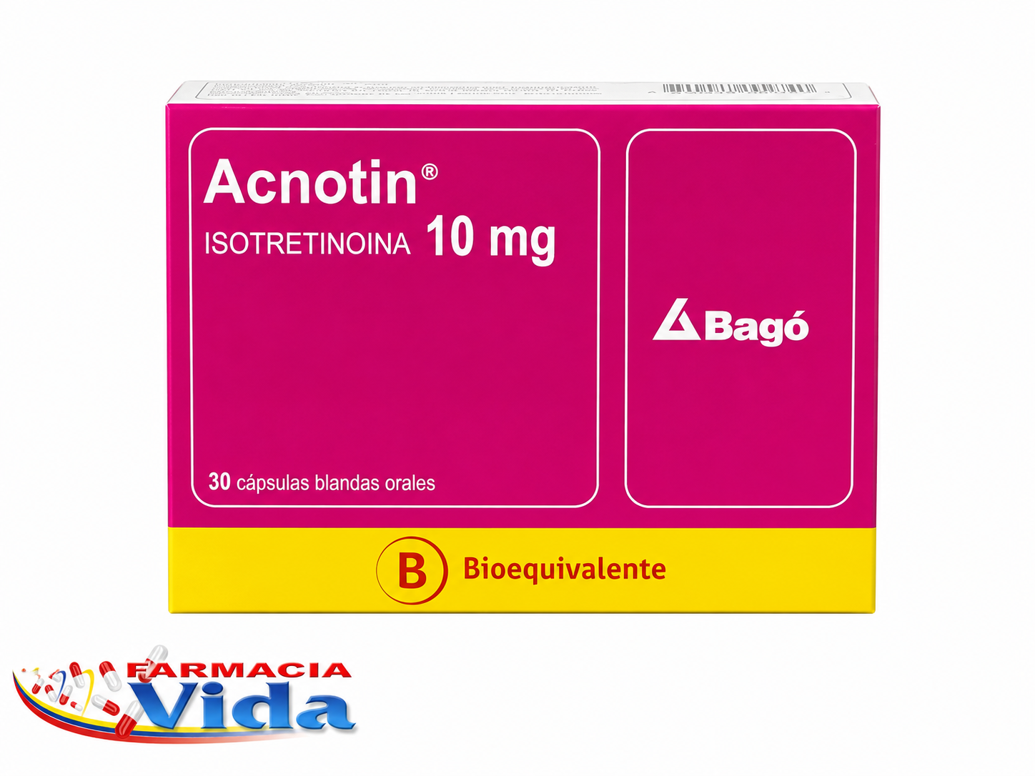 ACNOTIN 10 MG X 30 CAP BLANDAS