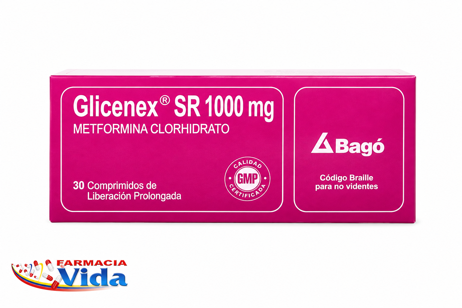 GLICENEX SR COM.1000MG.30. METFORMINA