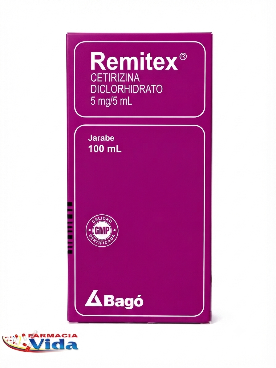 REMITEX JBE 5M/5ML X 100ML.CETIRIZINA.