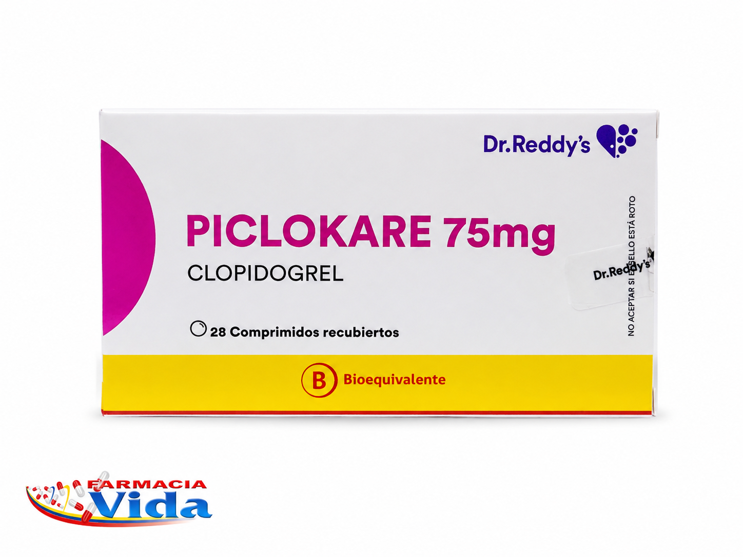 PICLOKARE 75 MG X 28 COMP REC