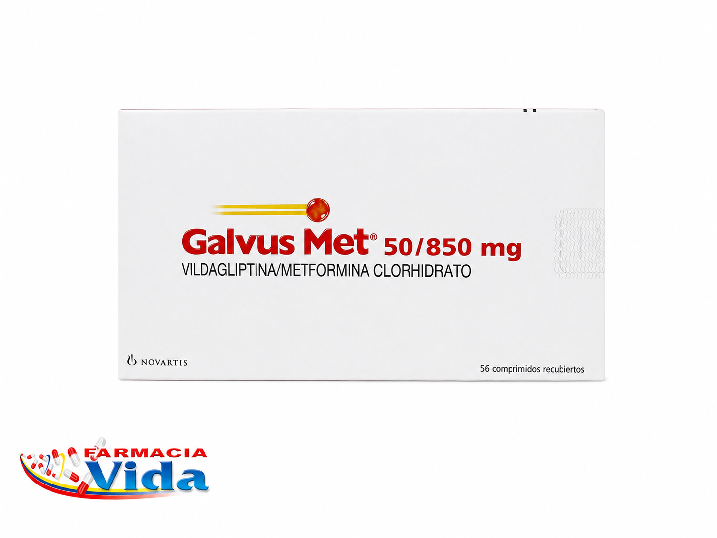 GALVUS MET 50/850 MG X 56 VILDAGLIPTINA + METFORMI