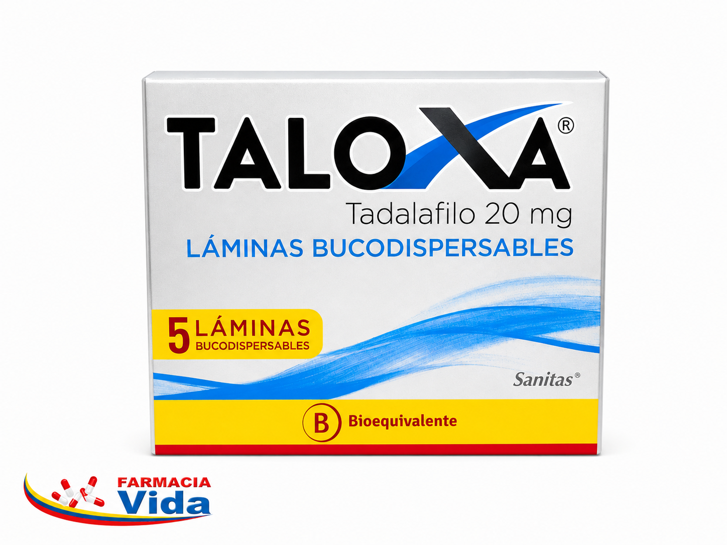 TALOXA TADAFILO 20MG 5 LAMINAS BUCODISPERS