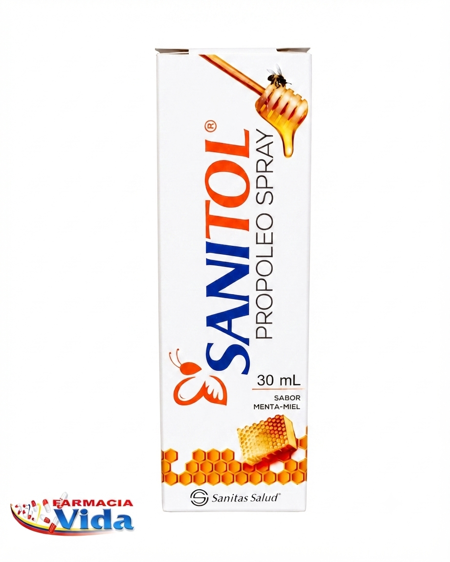SANITOL PROPOLEO SPRAY 30ML MENTA-MIEL