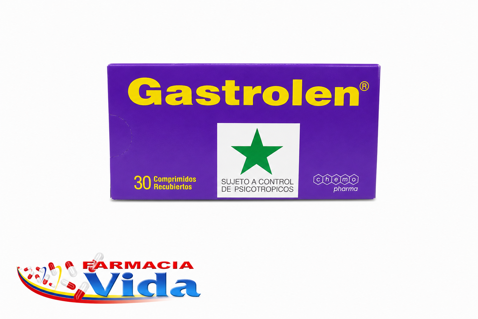 GASTROLEN X 30 .CLIDINIO, CLORDIAZEPÓXIDO