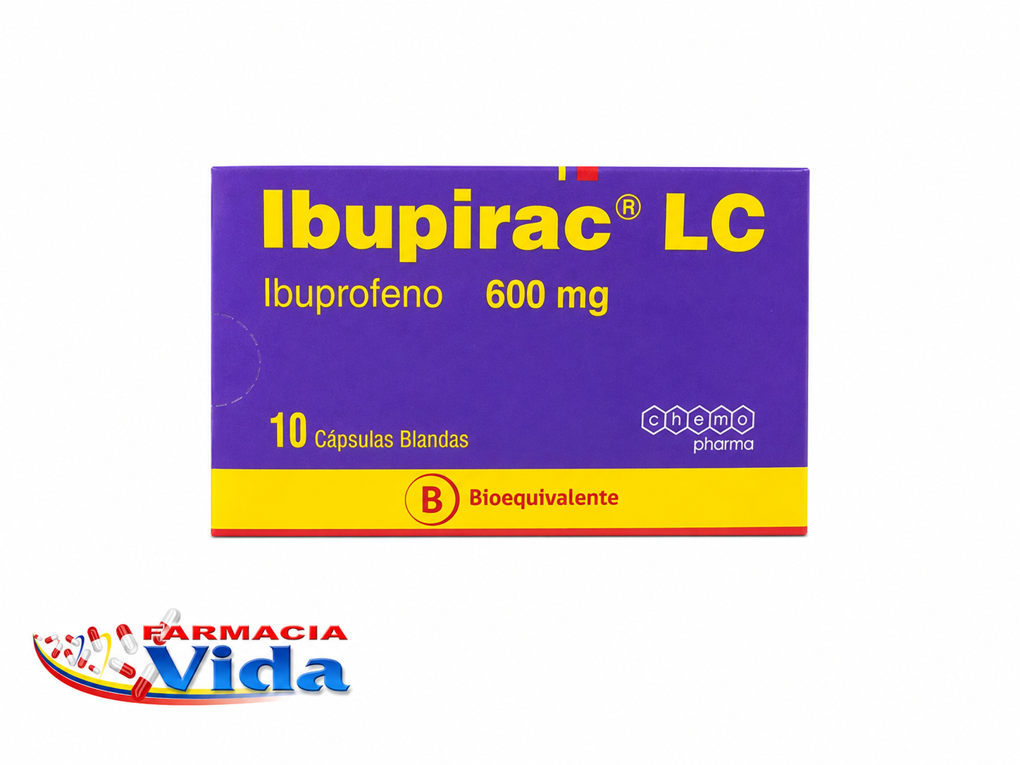 IBUPIRAC LC  600 MG X 10 CAPS BLAN 