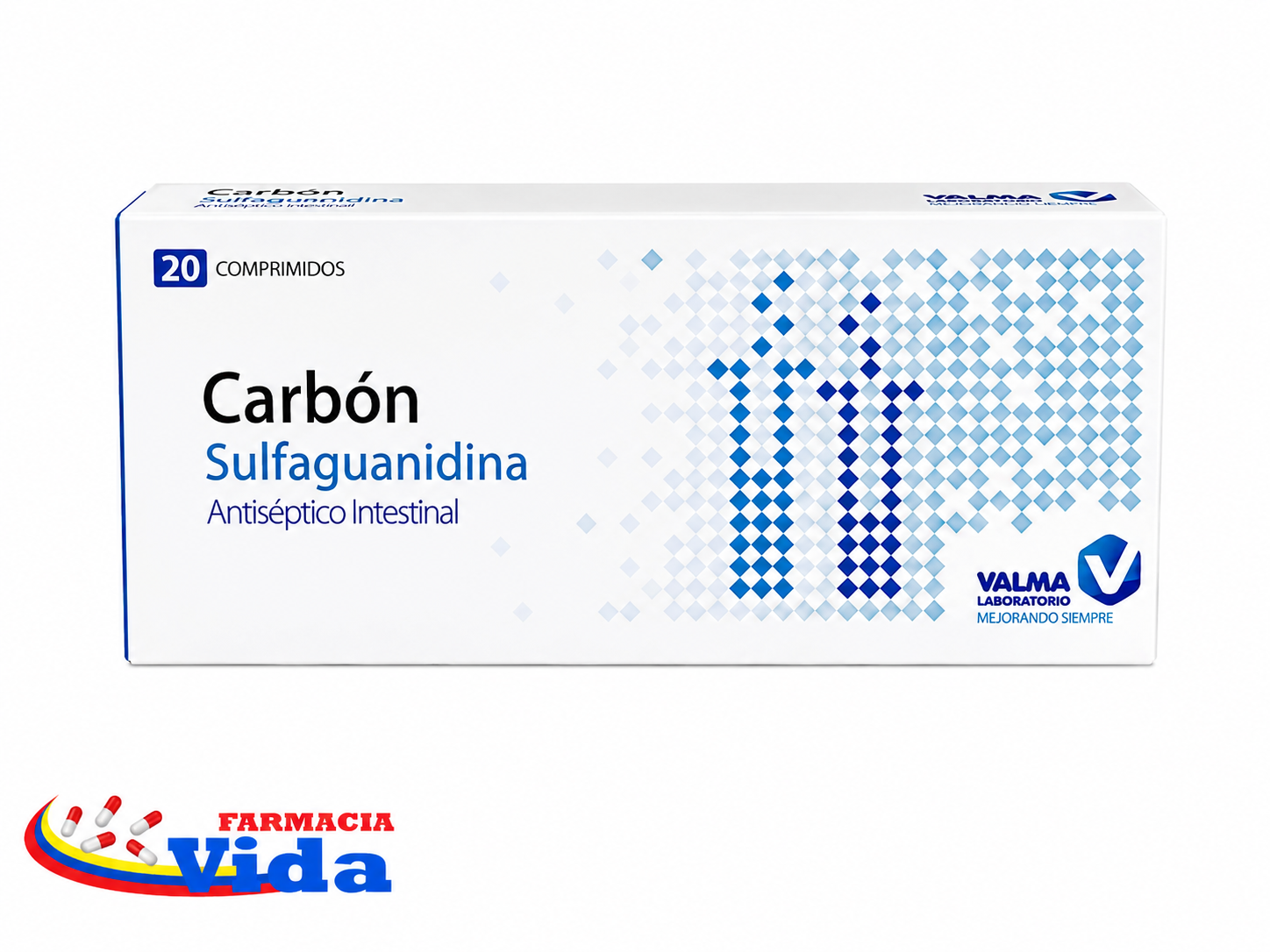 CARBON SULFAGUADINA X 20 COMP