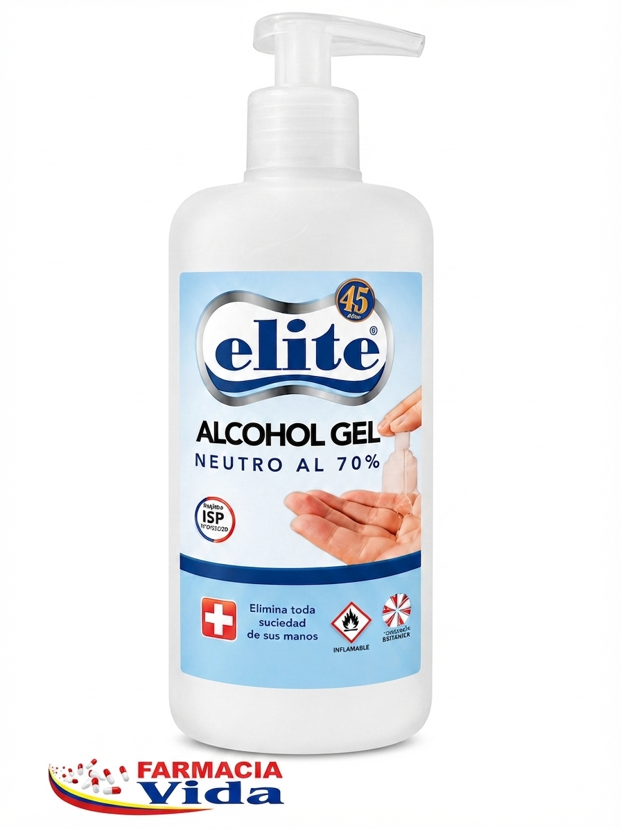 ELITE ALCOHOL GEL 70% S/ENJUAGUE 500ML