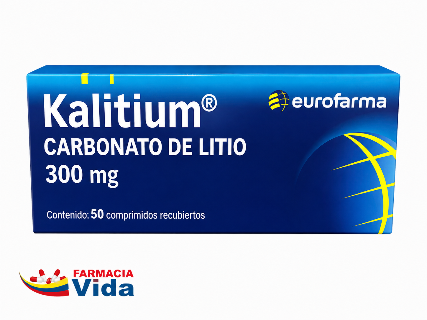 KALITIUM CARBONATO DE LITIO 300 MG 
