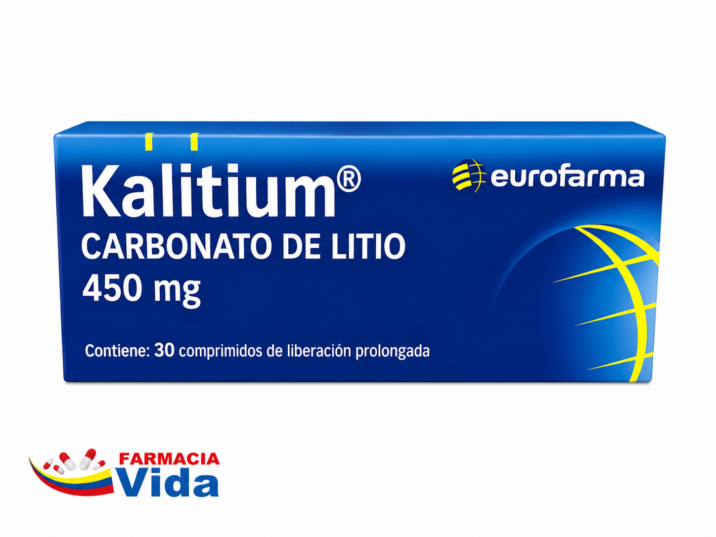 KALITIUM CARBONATO DE LITIO 450MG 30COMP