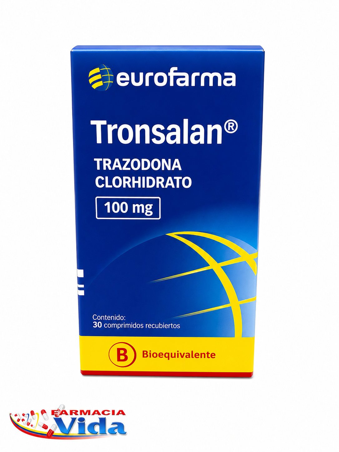 TRONSALAN TRAZODONA CLORHIDRATO 100MG 