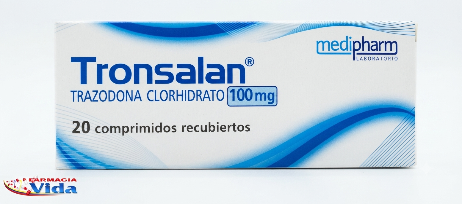 TRONSALAN 100 MG X 20 TRAZODONA CLORHIDRATO