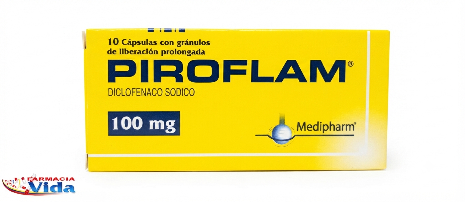 PIROFLAM 100 MG LP X 10 CAPS