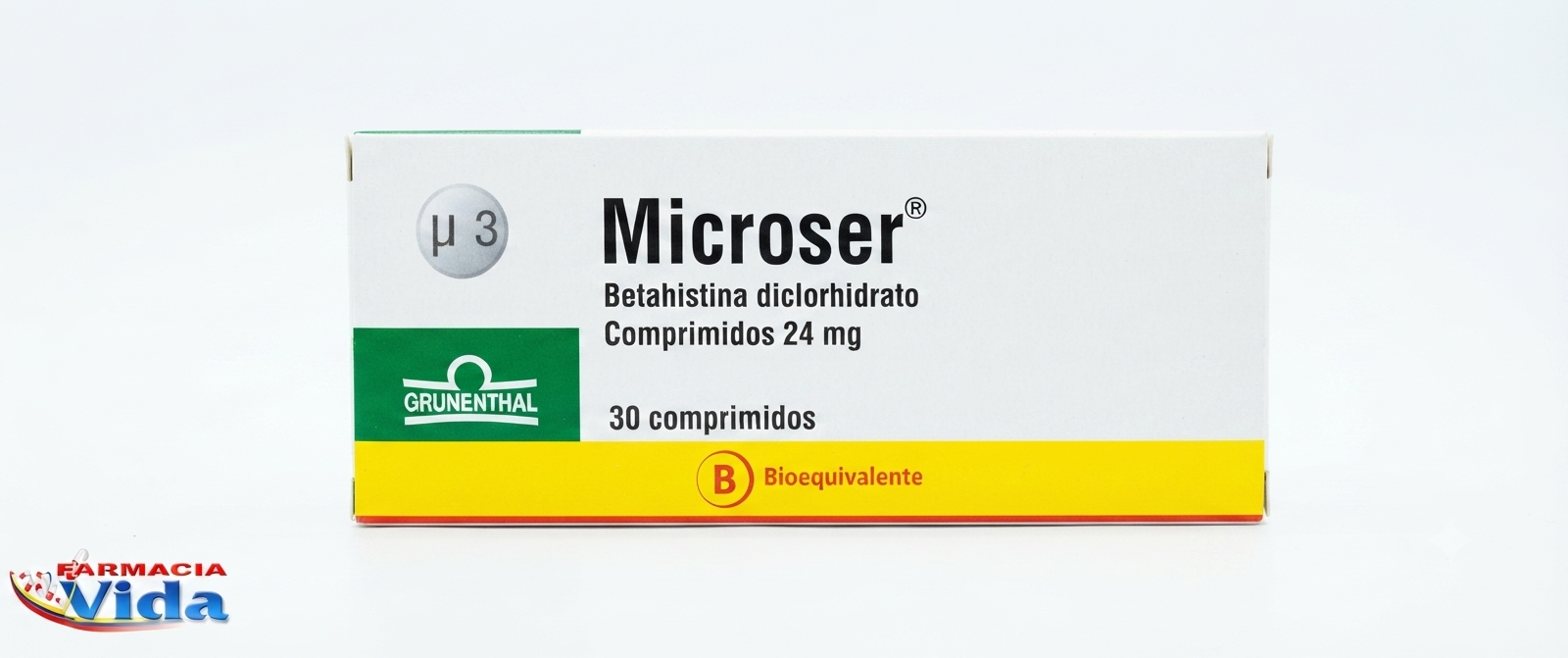 MICROSER  24 MG X 30 COMP.BETAHISTINA,DICLORHIDRAT