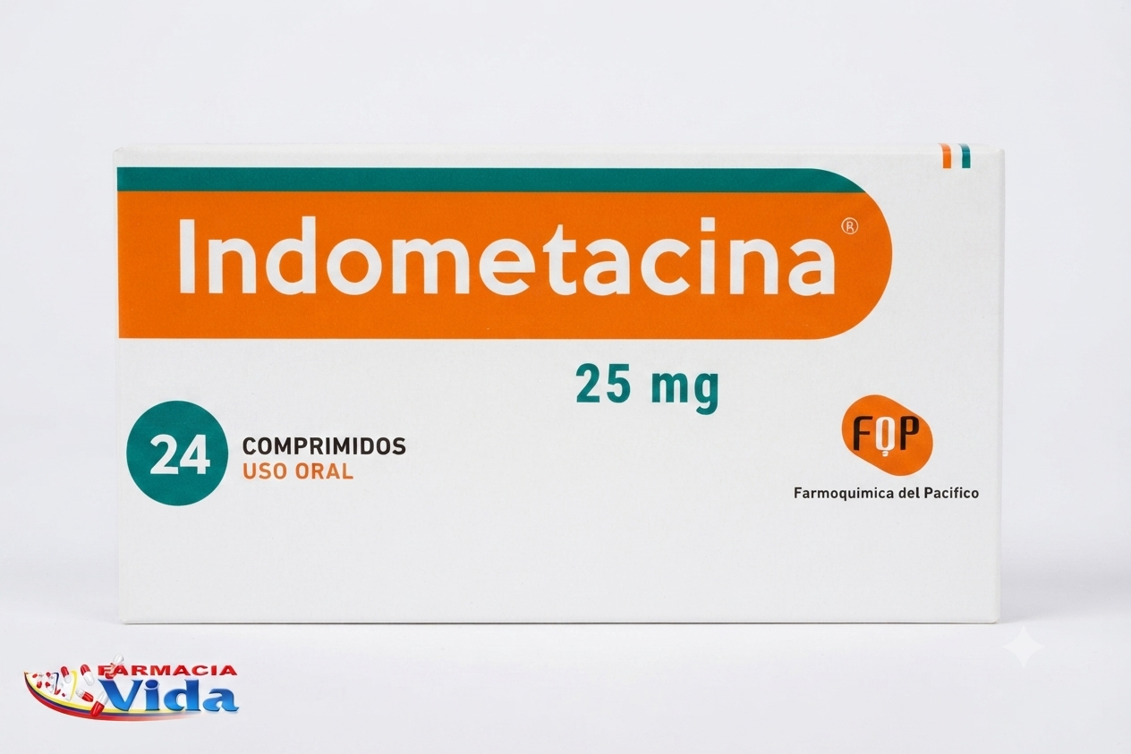 INDOMETACINA 25 MG X 24 COMP