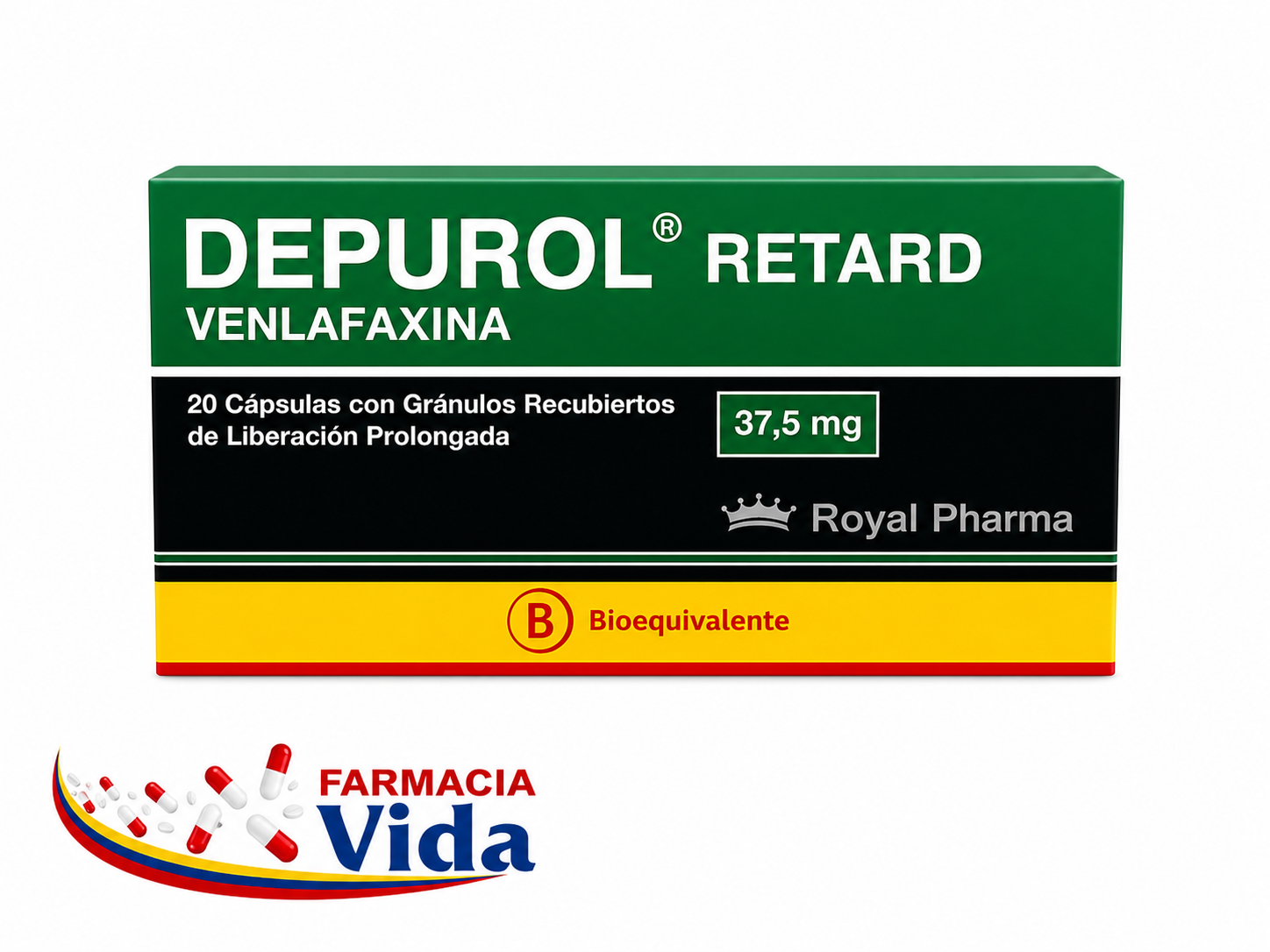 DEPUROL RETARD 37.5MG X VENLAFAXINA 