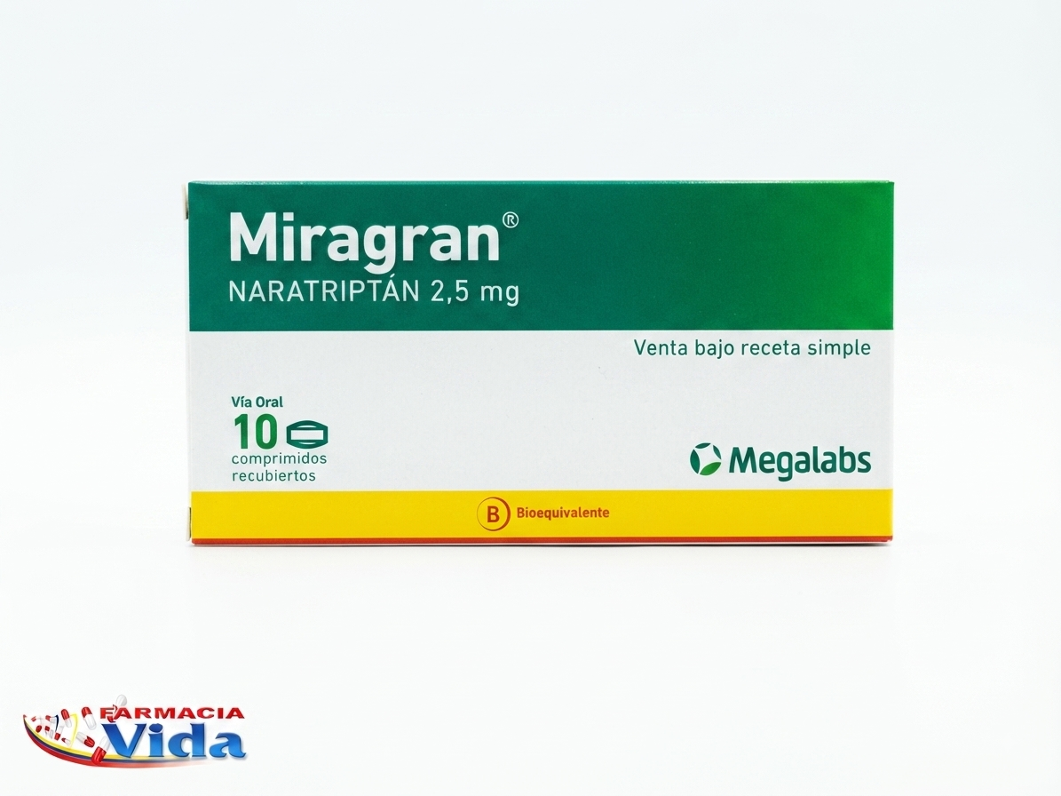 MIRAGRAN 2.5MG NARATRIPTAN 10 COMP