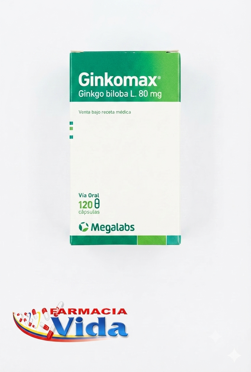 GINKOMAX  80 MG X 120 CAPS.GINKGO BILOBA