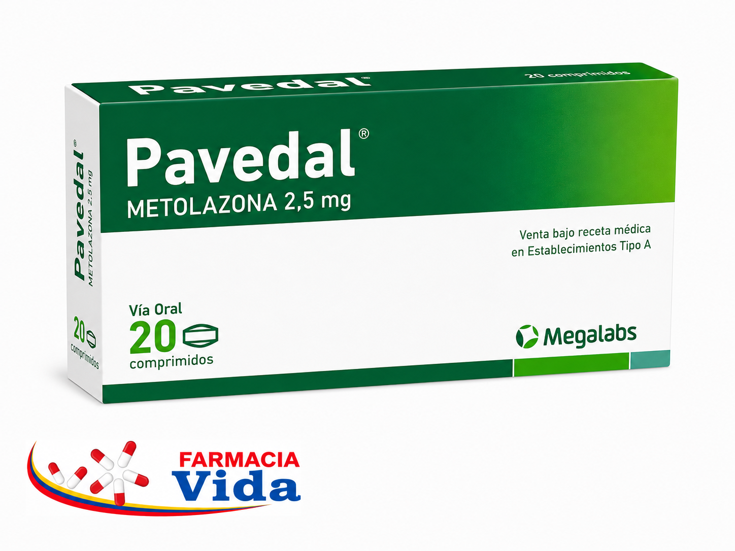PAVEDAL   2.5 MG X 20 COMP