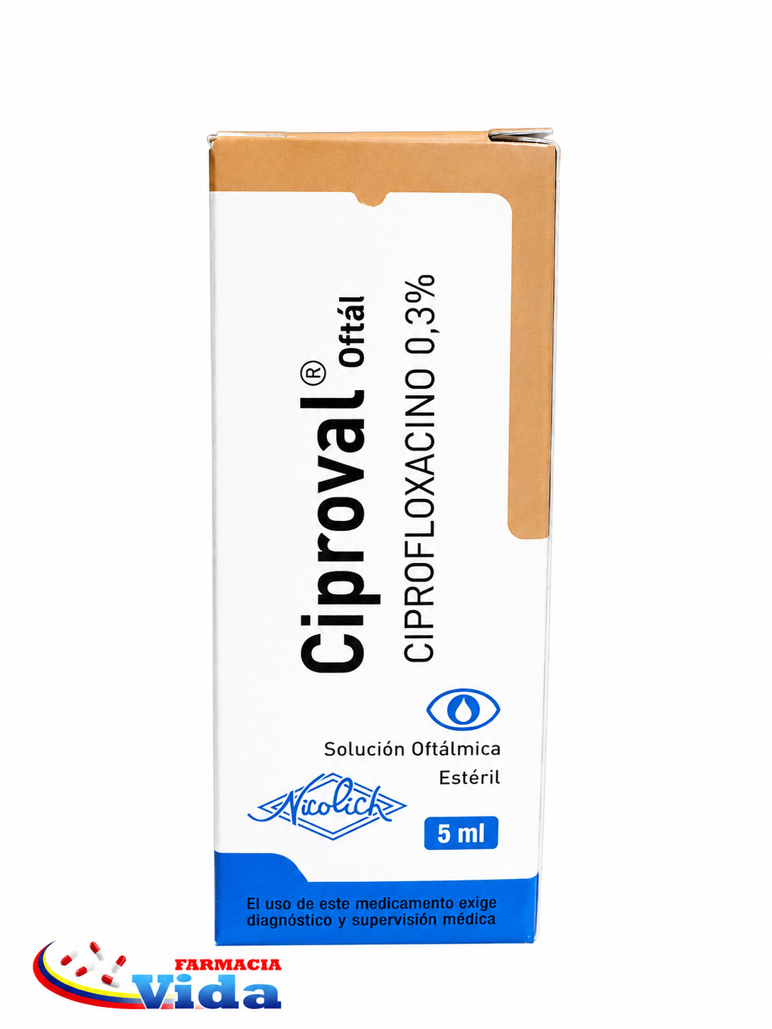 CIPROVAL SOL OFT 0.3% 5 ML. CIPROFLOXACINA.